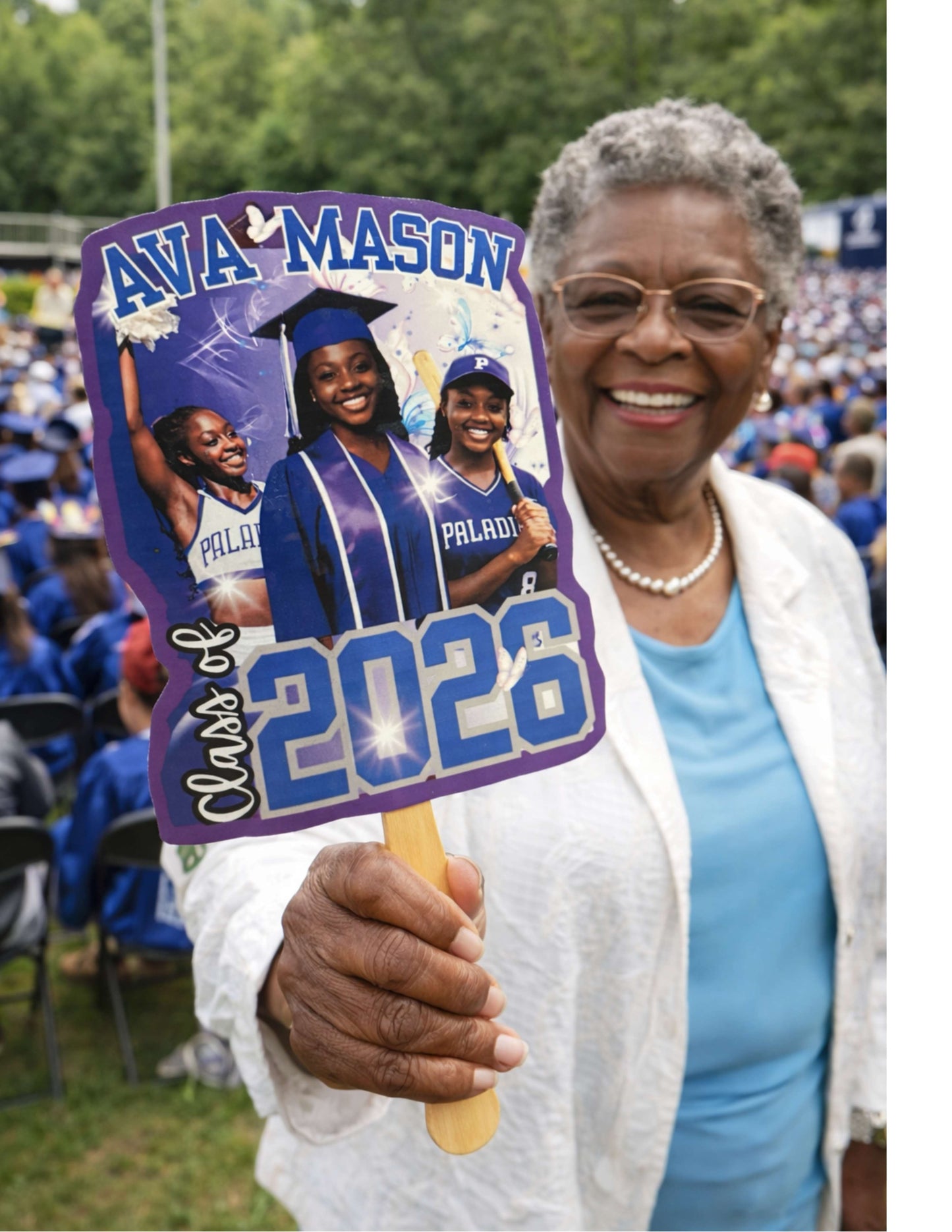 Custom Graduation Photo Fan