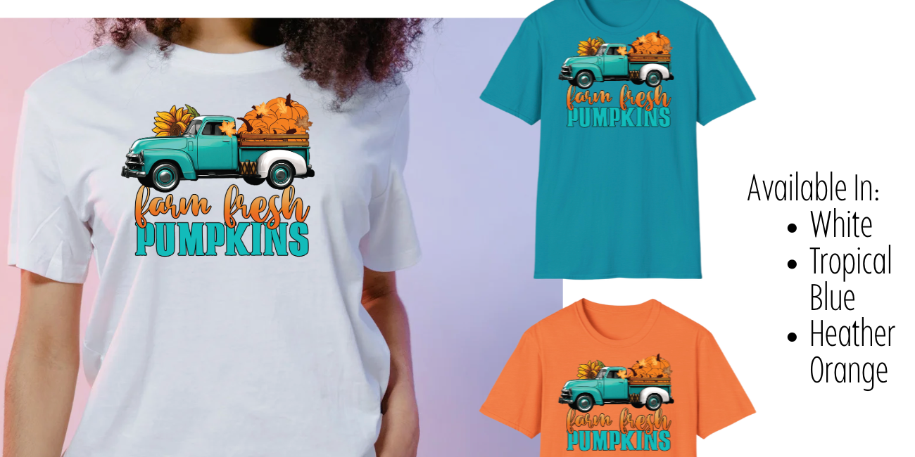 π Farm Fresh Pumpkins Tee β Vintage Truck Fall Shirt