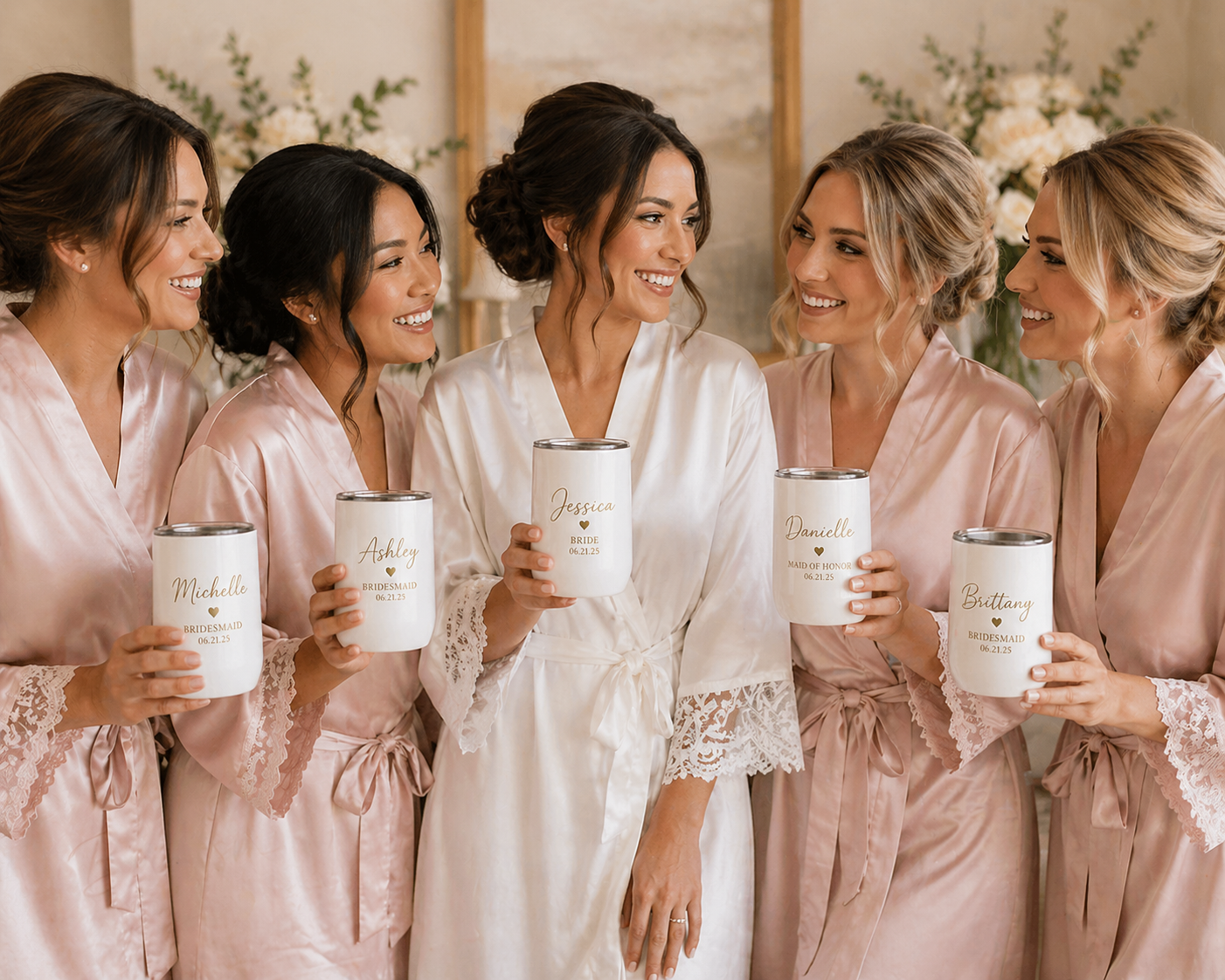 Personalized Bridesmaid Wine Tumblers – Wedding Day Essential & Lasting Keepsake