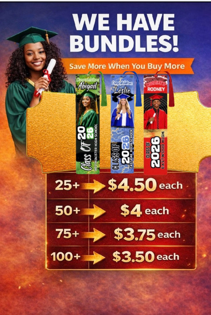 ✨ Keepsake Bookmark – Personalized Graduation Memory