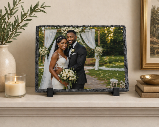 Wedding Photo Slate Keepsake