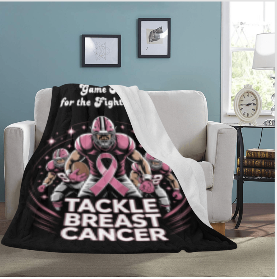 Game On for the Fighters – Breast Cancer Awareness (Blanket)
