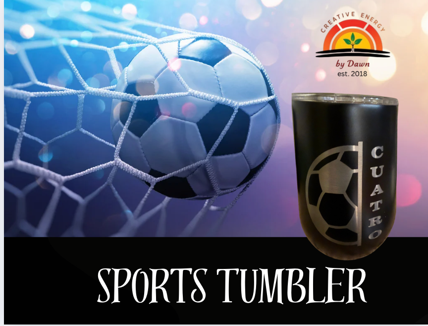 ⚽ Custom Stainless Steel Sports Tumbler –