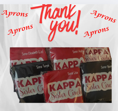 ❤️ Kappa Sister Circle Apron – Serve in Style, Lead with Purpose